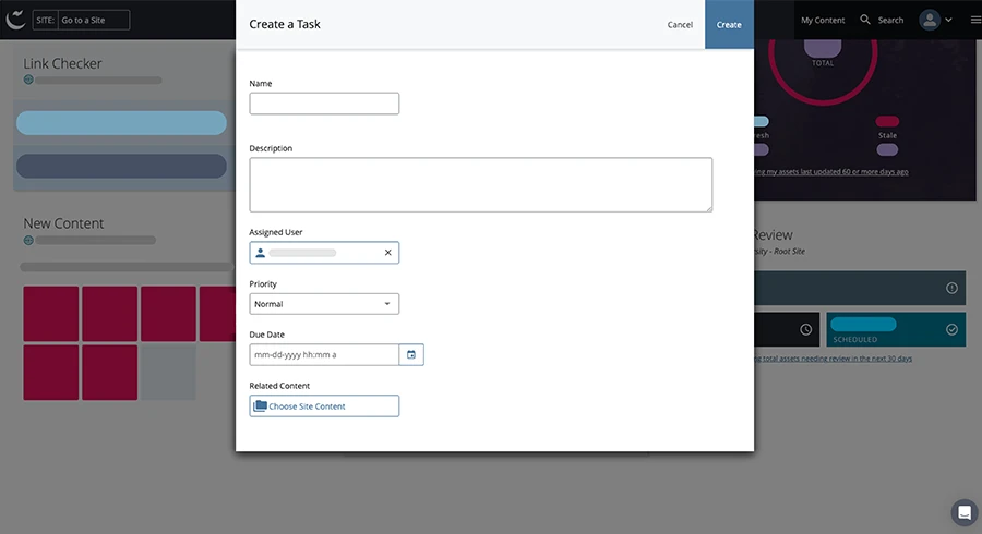 image related to the Manage feature of cascade cms