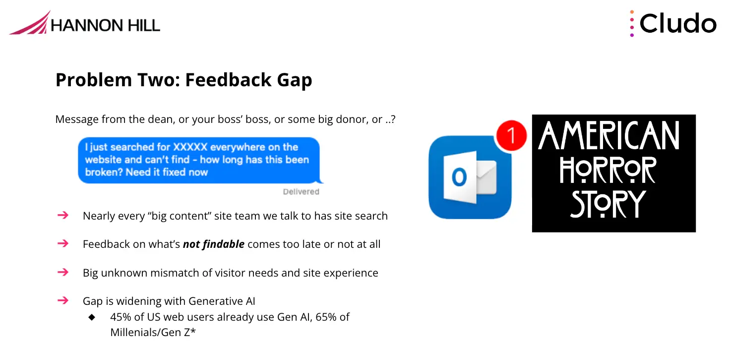 Cludo webinar recap - feedback gap